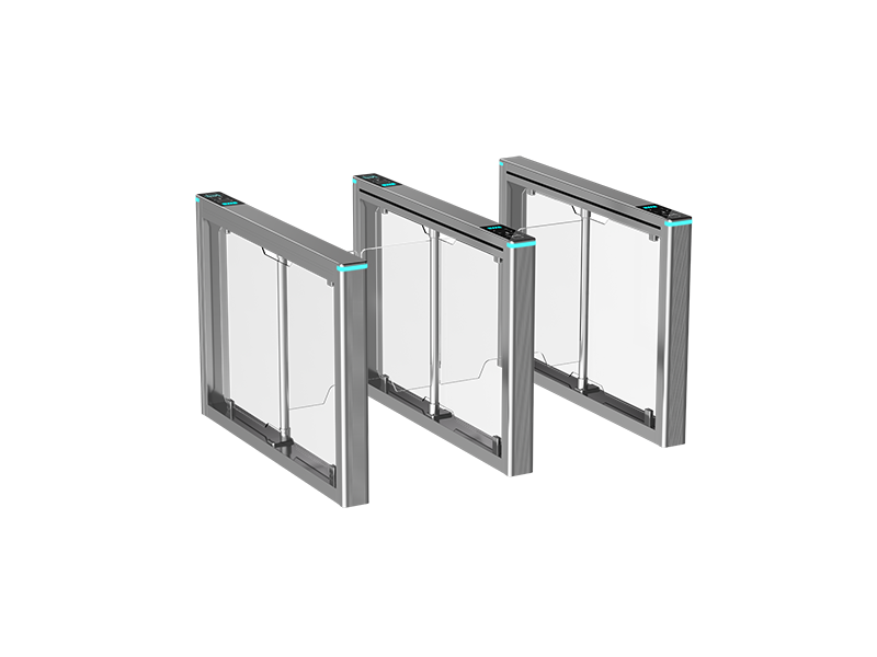 Biometric swing gate turnstile | access control system | Pedestrian swing barrier supplier